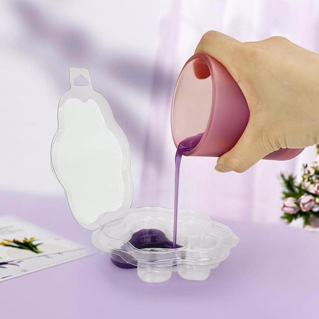 Candle Making Gel Wax - 10個入り ワックスメルト型 手作り型 頑丈な用品 DIY 簡単使用