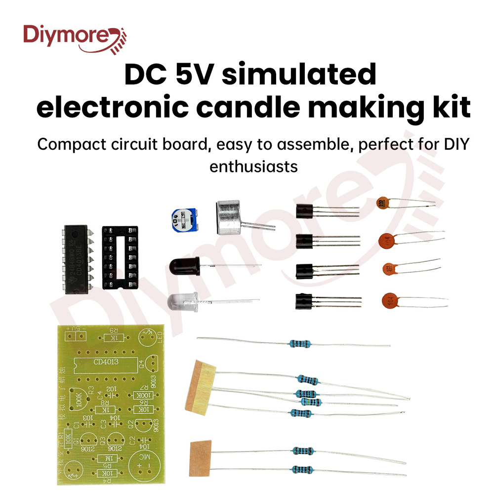 Candle Making Dc - DC 5V アナログ電子キャンドル作成キット照明吹き付け制御シミュレーションキャンドル電子溶接トレーニング DIY パーツ