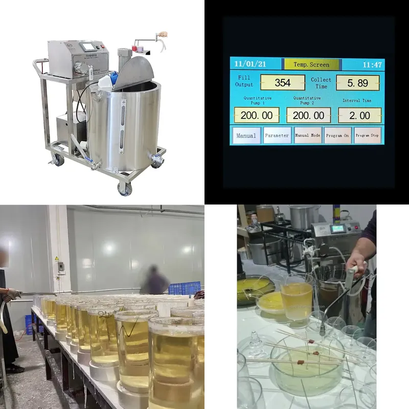 Candle Making Gel Wax - 2026年式DIY大豆ジェルキャンドル製造機ジャケットワックスヒーター溶解液ディスペンサーマシンワックス溶解・ポンプ送り機