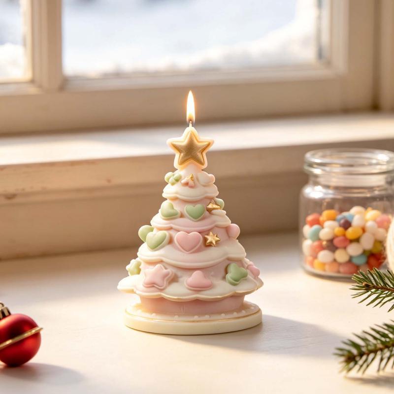 DIY クリスマスツリーシリコンモールド クリスマスデコレー - Xmas Candle Making のレビューと価格