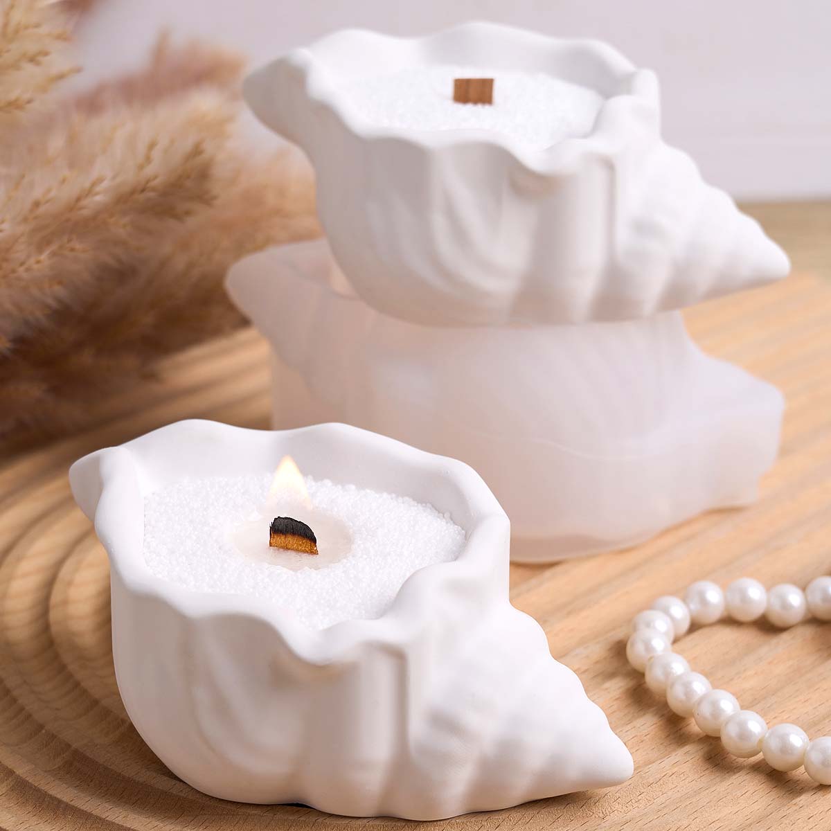 巻貝キャンドルジャーシリコーン型 DIY オーシャンシリーズ - Kraft Box Candle のレビューと価格