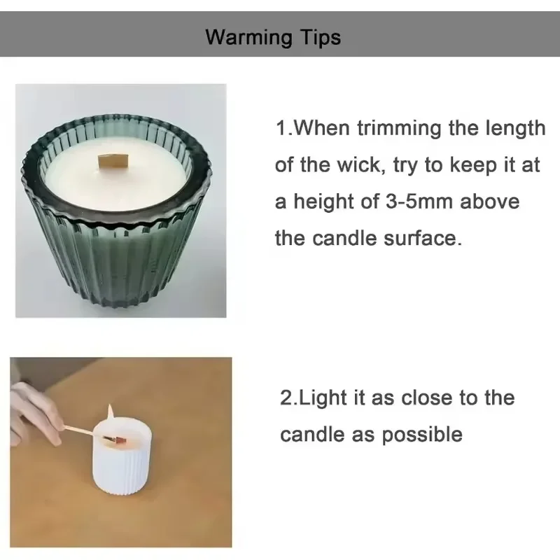 木製キャンドル芯とサステイナー付きDIYキャンドル作成キット - Wood Wick Crackle のレビューと価格
