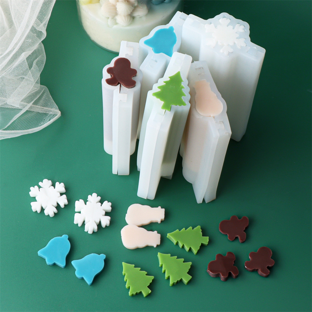 シリコンクリスマスチューブ,石鹸柱,クリスマスツリーの形,ミ - Xmas Candle Making のレビューと価格