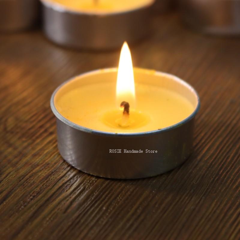 空のティーワックス丸型アルミボックス100ウィックステッカー - Kraft Box Candle のレビューと価格