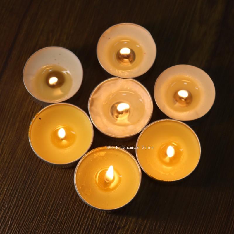 空のティーワックス丸型アルミボックス100ウィックステッカー - Kraft Box Candle のレビューと価格