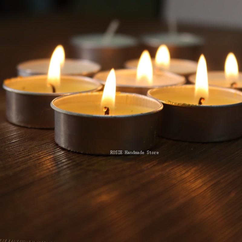 空のティーワックス丸型アルミボックス100ウィックステッカー - Kraft Box Candle のレビューと価格