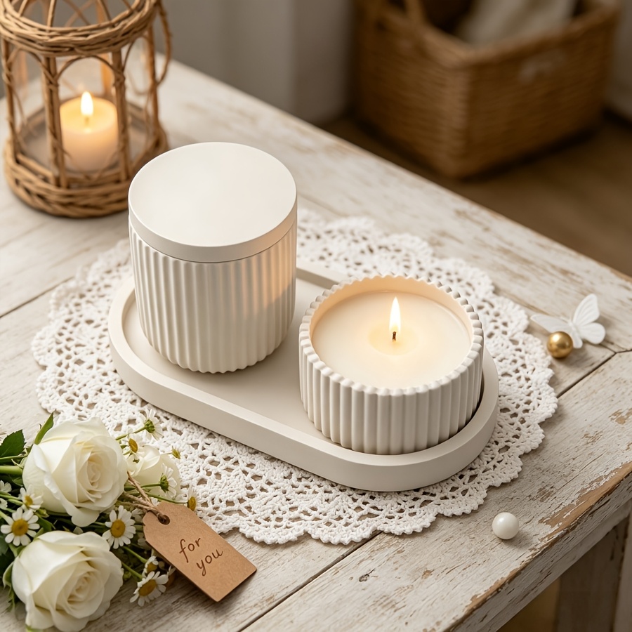 シリコンモールドセット、4つのストライプ入り収納ボックス、ス - Kraft Box Candle のレビューと価格