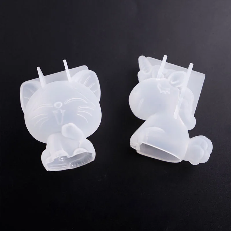 3D 幾何学的なシリコーンユニコーン猫鹿クマ型ソープキャンド - Candle Making Class のレビューと価格