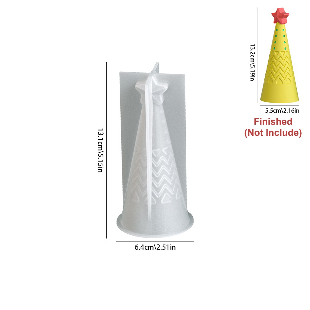 シリコン製クリスマスコーンキャンドル型 クリスタルDIYクラ - Xmas Candle Making のレビューと価格