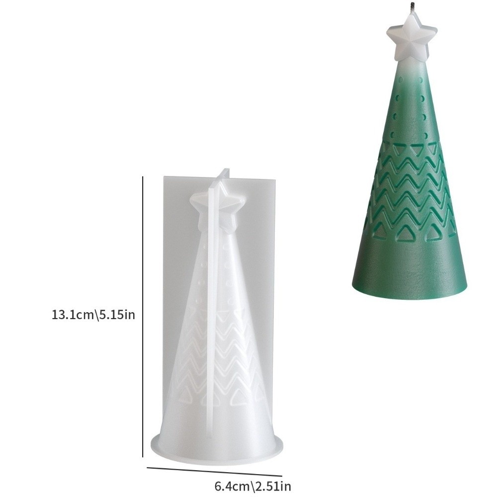 シリコン製クリスマスコーンキャンドル型 クリスタルDIYクラ - Xmas Candle Making のレビューと価格