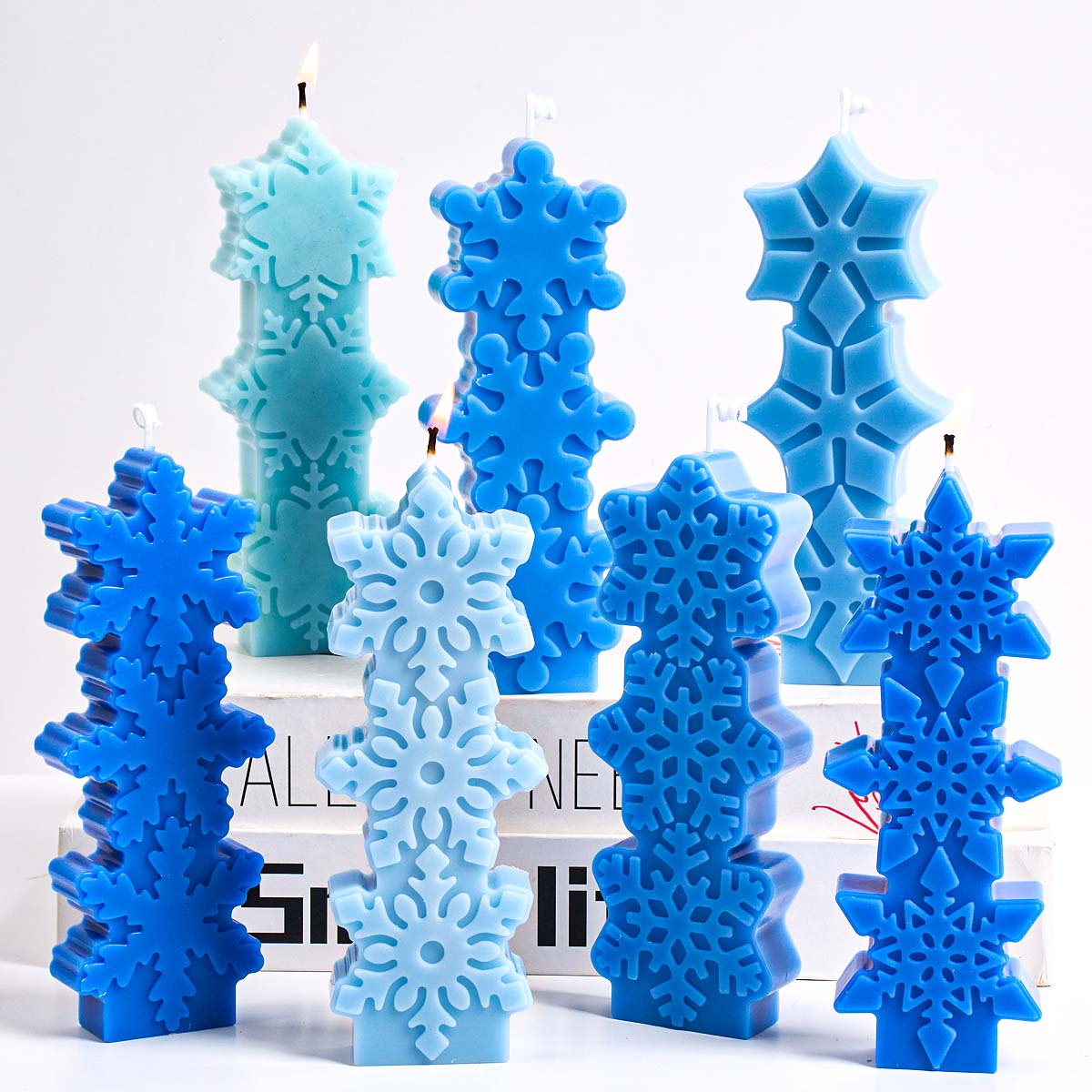 クリスマススノーフレークキャンドルモールド DIY アロマキ - Xmas Candle Making のレビューと価格