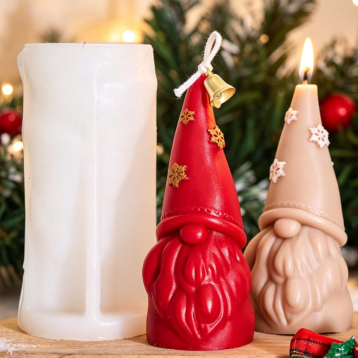 クリスマスオーナメントシリコーンキャンドルモールド DIY  - Xmas Candle Making のレビューと価格