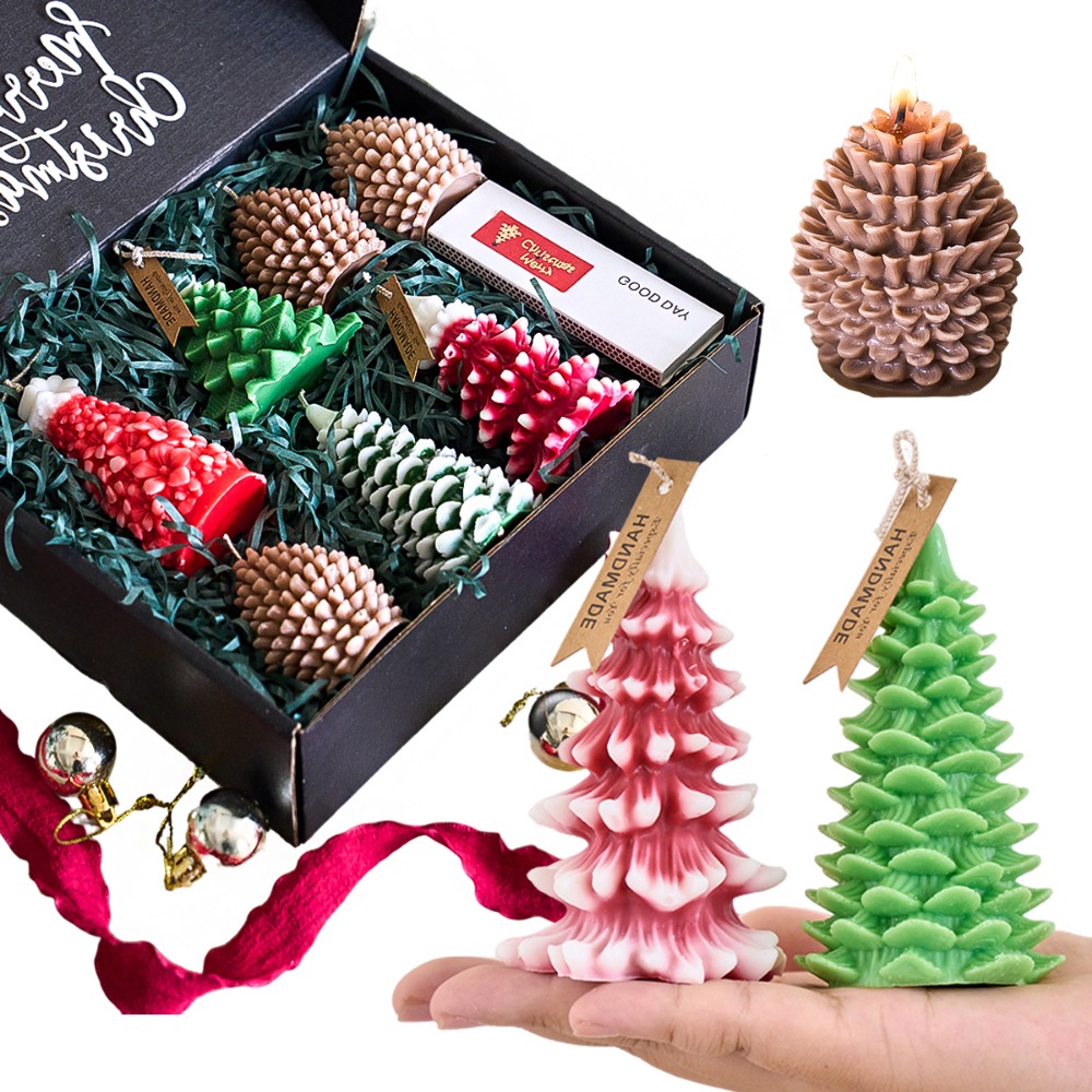 DIY クリスマスツリーシリコンキャンドルモールド手作りアロ - Xmas Candle Making のレビューと価格
