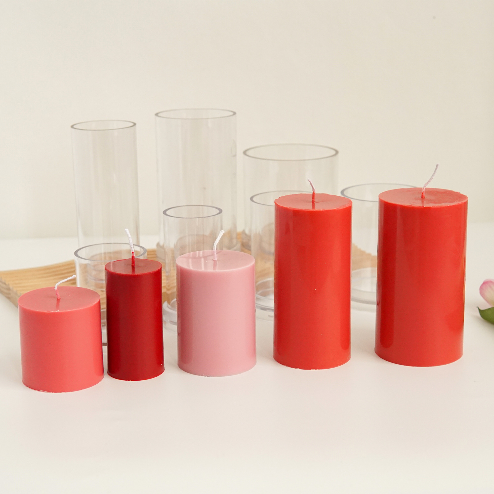 さまざまな 3D 円筒キャンドルモールドプラスチック DIY - Candle Making Kit Diy のレビューと価格