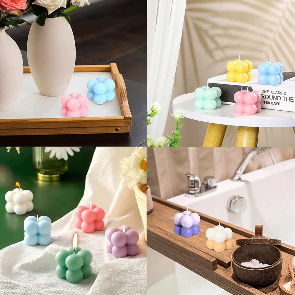 3Dバブルキューブシリコンキャンドルモールドセット、幾何学模 - Candle Making Kit のレビューと価格