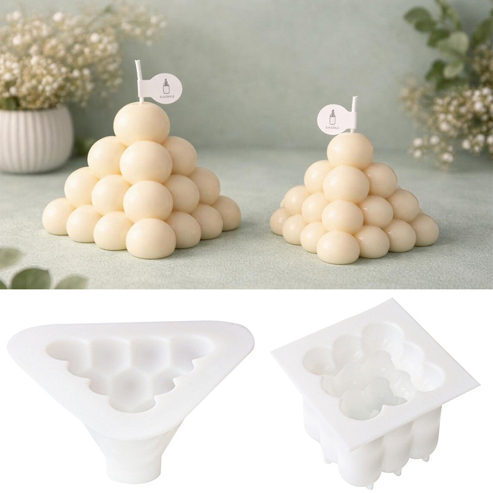 3Dバブルキューブシリコンキャンドルモールドセット、幾何学模 - Candle Making Kit のレビューと価格