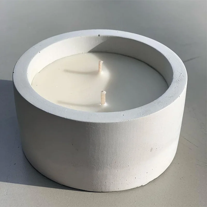 3 サイズラウンドセメントコンクリート金型キャンドルカップホ - Kraft Box Candle のレビューと価格