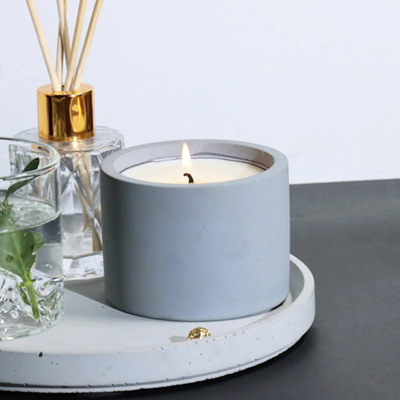 3 サイズラウンドセメントコンクリート金型キャンドルカップホ - Kraft Box Candle のレビューと価格