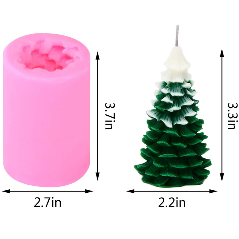3D クリスマスツリーキャンドルモールドシリコーンキャンドル - Xmas Candle Making のレビューと価格